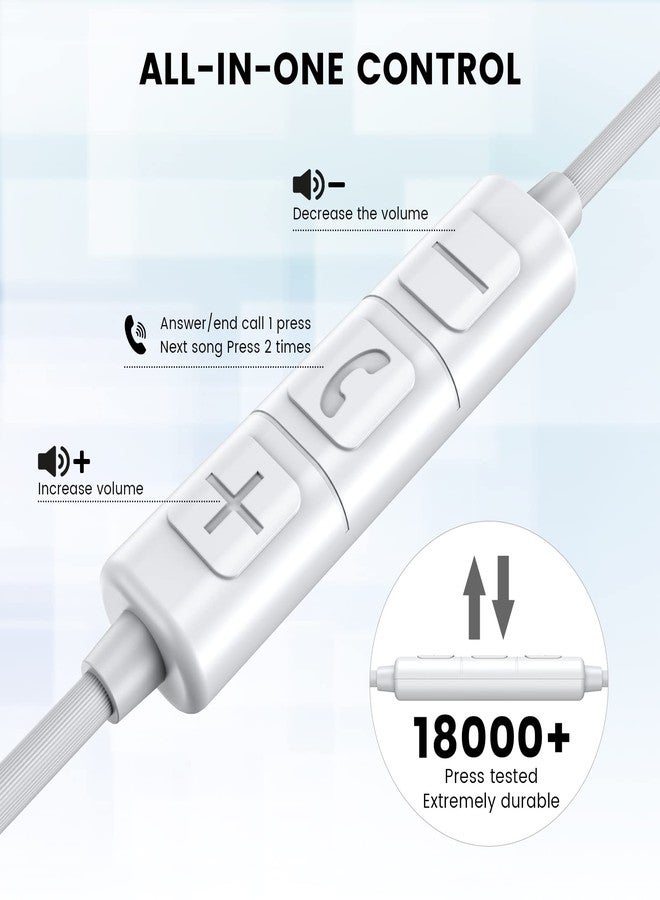 موسواج سماعات أذن سلكية من موسواج، مزودة بمنفذ USB-C، وميكروفون، وتحكم في مستوى الصوت. متوافقة مع أجهزة iPhone 15/ Pro/ Pro Max، وiPad Air، وSamsung Galaxy S23 S22، وPixel 7 6 6a 5، وOnePlus 9. - Image 3